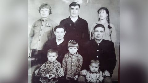 A Petrov family photo taken in 1971. Peter Petrov's father and mother are pictured top row in the middle and on the left. 