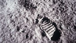 376713 02: (FILE PHOTO) An astronaut's bootprint leaves a mark on the lunar surface July 20, 1969 on the moon. The 30th anniversary of the Apollo 11 Moon mission is celebrated July 20, 1999. (Photo by NASA/Newsmakers)