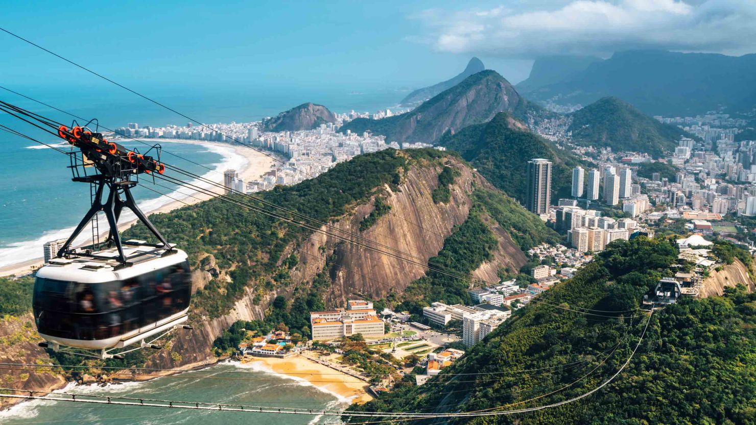 This undated image shows the gondola in Rio de Janeiro. Brazil is one of the four countries that comprise the Mercosur trade bloc.