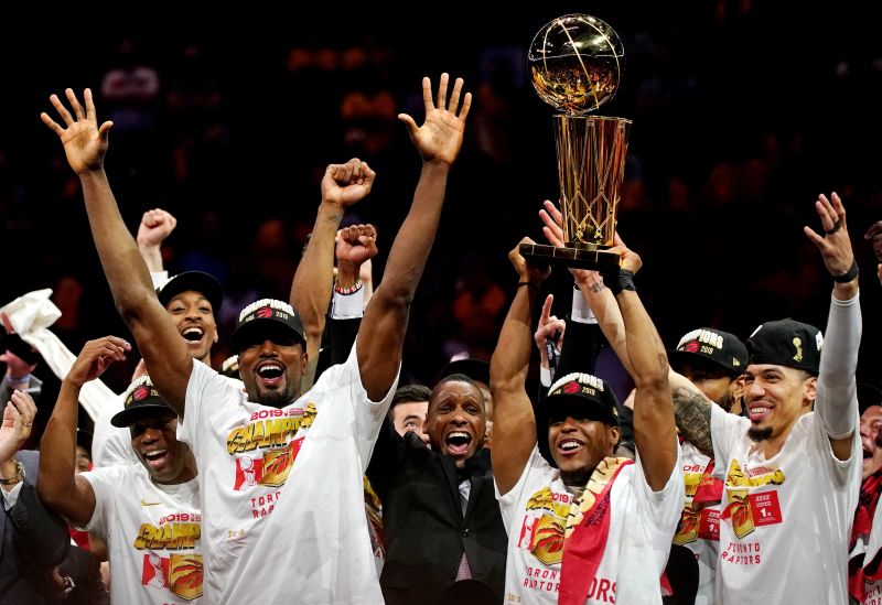 Photos Raptors dethrone Warriors for first NBA title CNN
