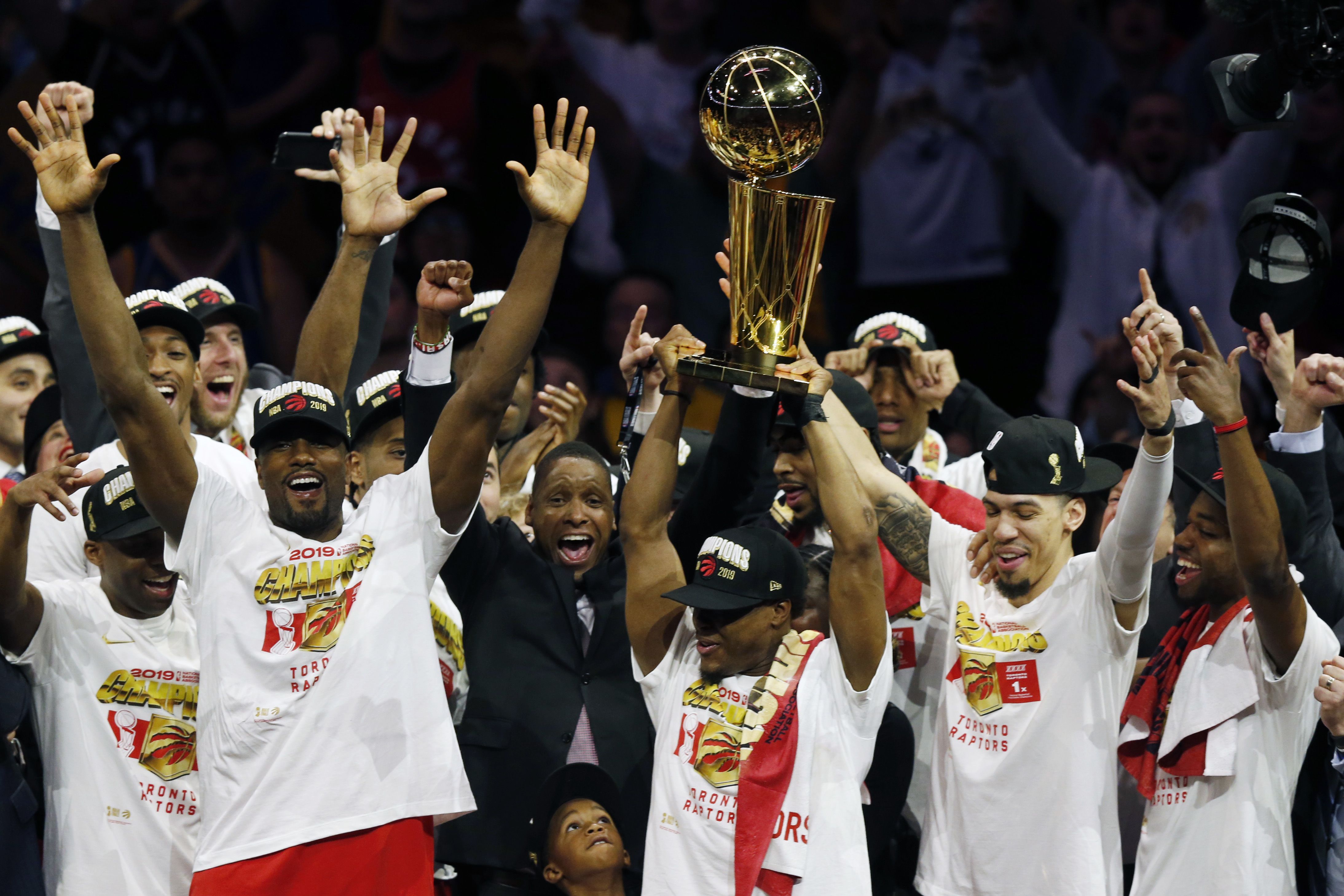 Raptors receive NBA's biggest championship rings ever