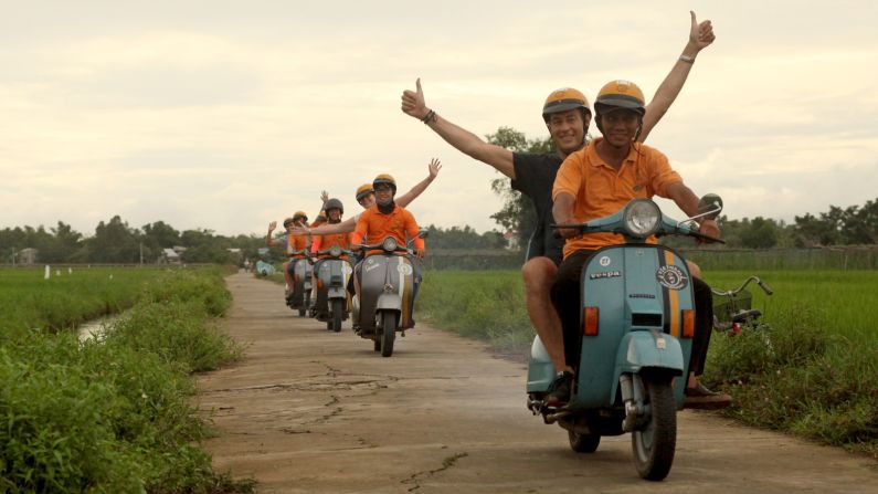 <strong>Vespa Adventures: </strong>Whether you prefer to pedal around on a bicycle or zip off on a Vespa, Hoi An's wide open country roads are ideal for exploring on two wheels. For countryside tours, <a href="index.php?page=&url=https%3A%2F%2Fvespaadventures.com%2F" target="_blank" target="_blank">Vespa Adventures</a> is your best option. 