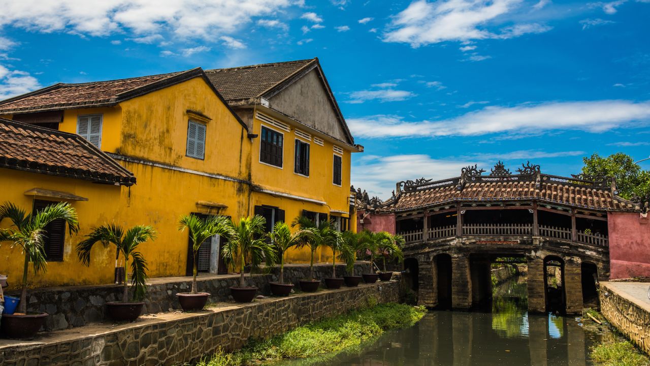 <strong>Hoi An's Japanese Bridge: </strong>Hoi An served as a busy Asian trading port between the 16th and 19th centuries. This cultural milieu remains visible in everything from the mustard-colored shophouses to dining traditions. On the western end of Old Town, narrow pedestrian streets give way to an 18th-century Japanese covered bridge.