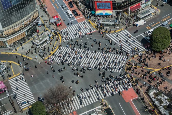 <strong>View from up high: </strong>The Shibuya Excel Hotel Tokyu boasts the grandest take of the crossing itself, with complete views of every corner.