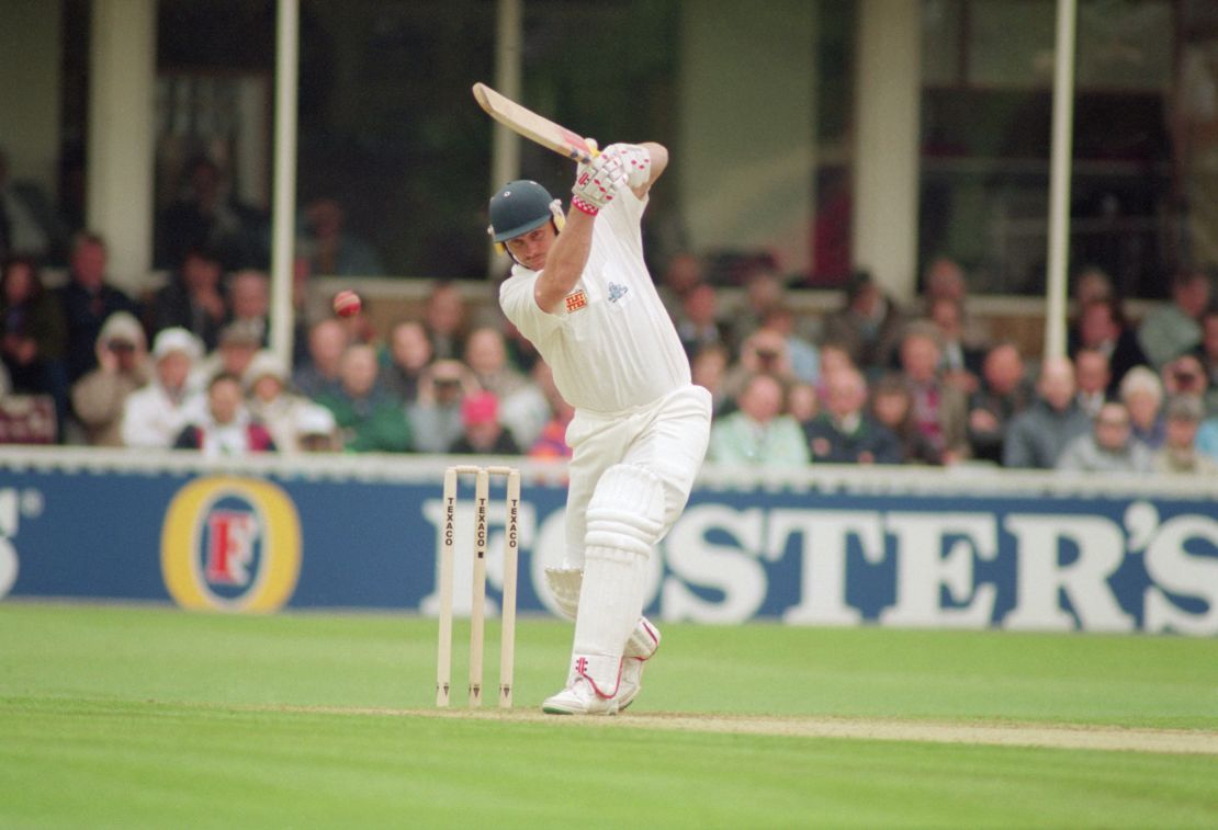 Cricketer Robin Smith batting for England during the 2nd one-day international against Australia in 1993.