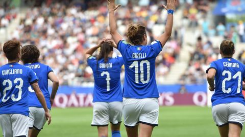 Cristiana Girelli scored a hat-trick in Italy's 5-0 win against Jamaica at the Women's World Cup. 