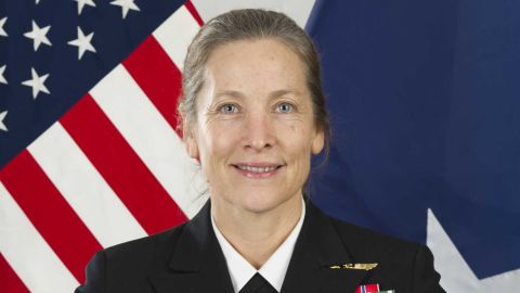 Rear Adm. Shoshana Chatfield was named the next president of the US Naval War College on Friday.