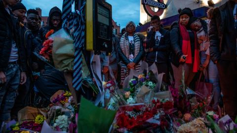 Tributes are paid after a teenager was stabbed in Clapham in November 2018, in a separate incident.