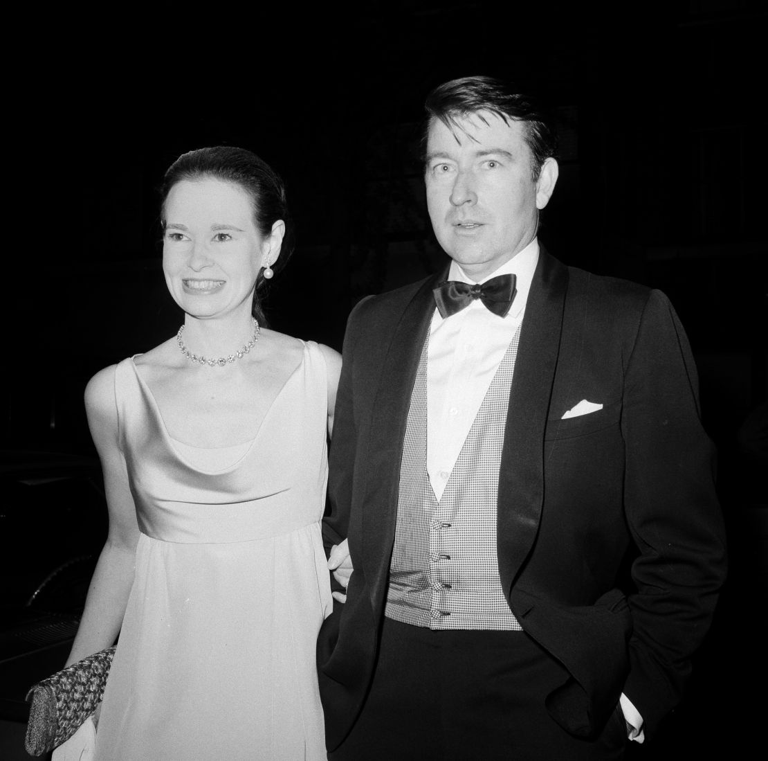 Gloria Vanderbilt and her playwright husband, Wyatt Cooper, in New York City on June 2, 1966.