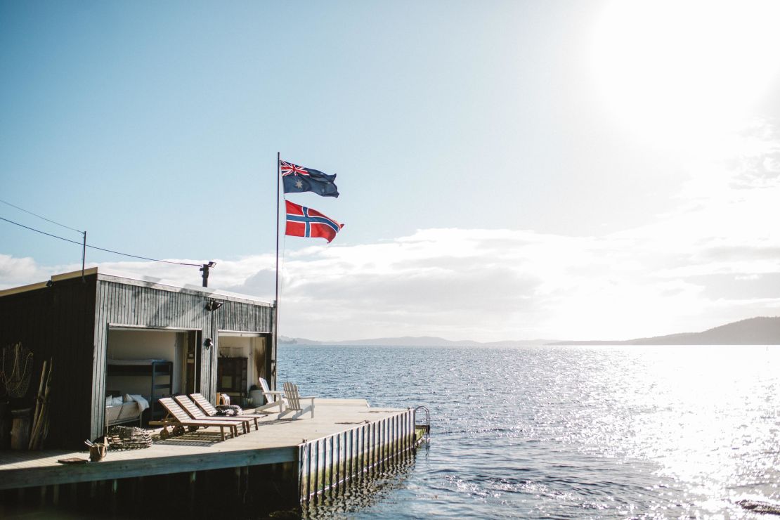 Most visitors to Satellite Island are picked up in a speedboat at Bruny Island and ferried over.