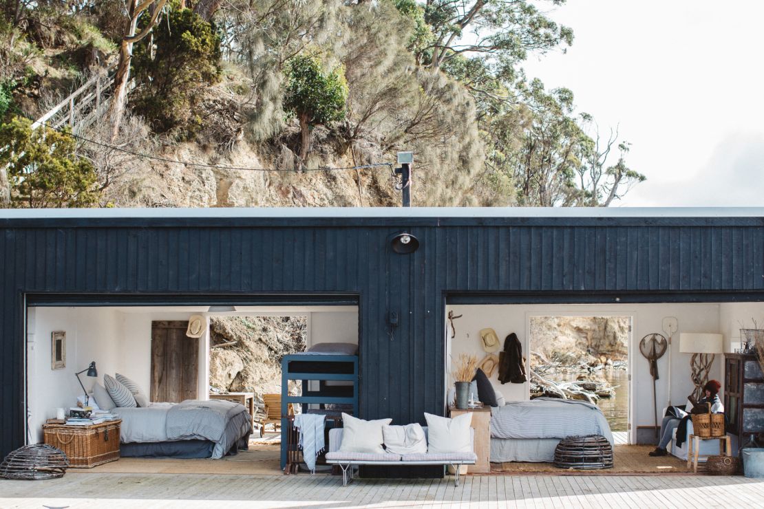 On the arrival dock, there are two bedrooms set apart from the main house.