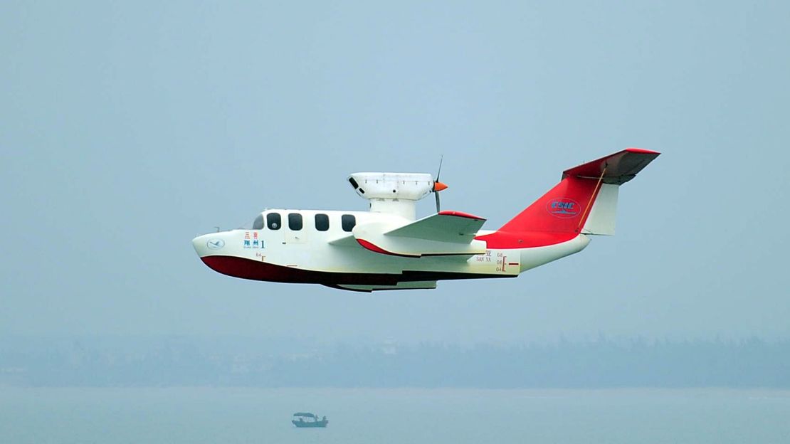 China's first ground-effect vehicle, Xiangzhou 1, made its first flight in Sanya in December 2017.