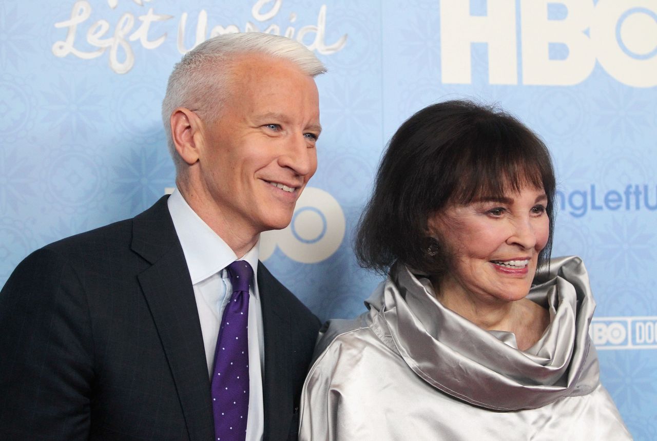 Vanderbilt and her son Anderson attend the New York premiere of their HBO documentary "Nothing Left Unsaid" in 2016. Later that year, the pair published a joint memoir, "The Rainbow Comes and Goes: A Mother and Son on Life, Love, and Loss."