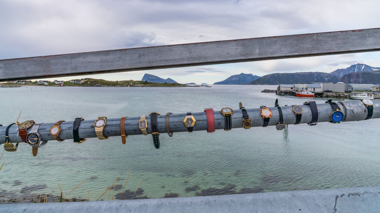 <strong>Leave your watches here:</strong> Rather than the padlocks you might see on bridges elsewhere in the world, there are watches abandoned on the bridge that links Sommarøy to the mainland. 