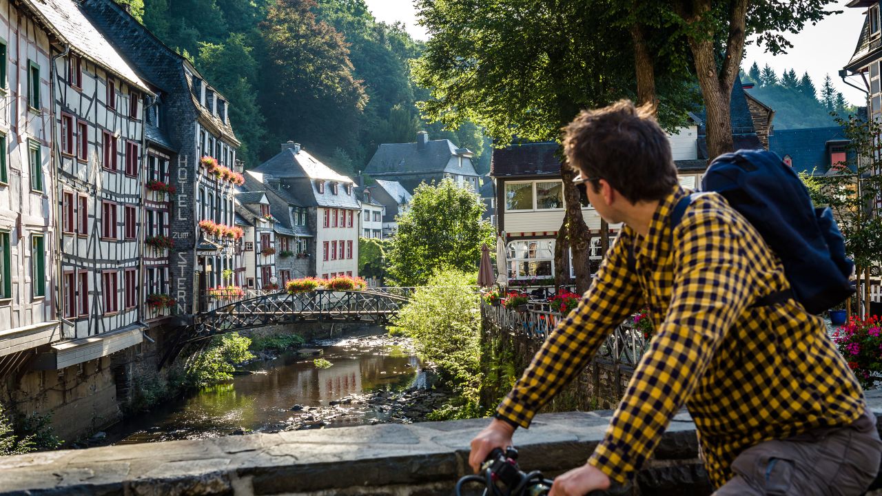<strong>Monschau Altstadt:</strong> Rows of timber houses (some 300 years old), elegant restaurants and charming boutiques give the historic center of this western resort town its storybook whimsy. 
