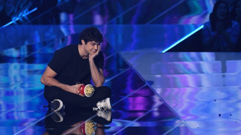 Noah Centineo accepts the award for best breakthrough performance for 'To All the Boys I've Loved Before'