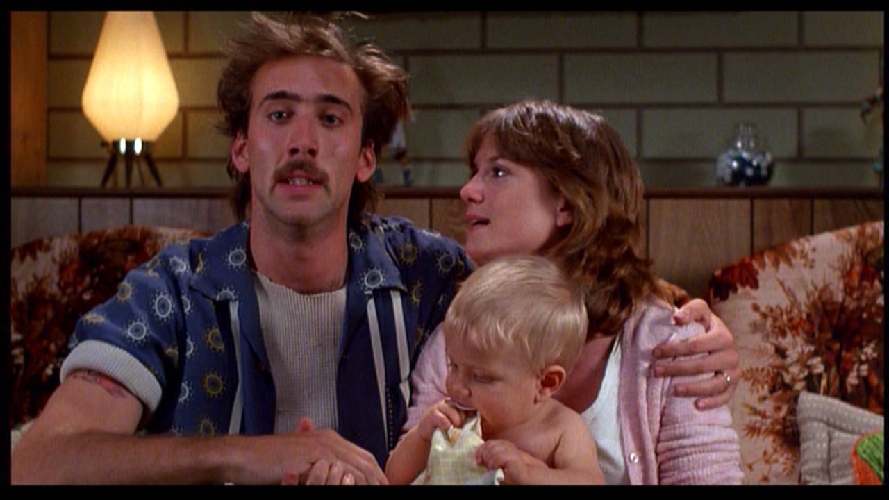 <strong>"Raising Arizona"</strong> The Coen brothers were only on their second film when they crafted this criminally funny comedy about an oddball couple -- played by Nicolas Cage and Holly Hunter -- who turn to a desperate act to start a family. The Coens "have the same equipment and the same playing field (as other filmmakers), and to take that and to make something fully aesthetically different than anything you've ever seen is a big deal," actor Bill Hader says. "That's a triumph." <strong>Where to watch: </strong>Starz; Google Play (rent/buy); Amazon Prime Video (rent/buy) 