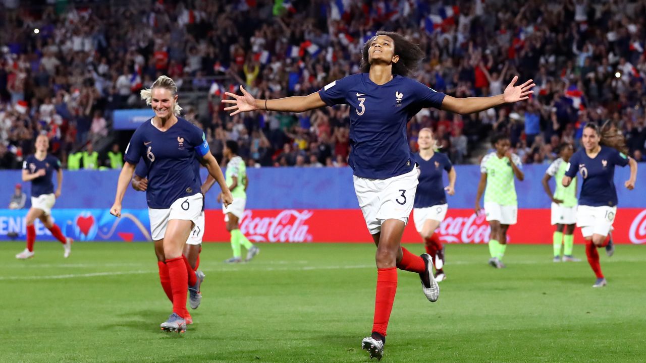 Renard celebrates scoring the winning goal.