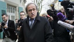 UEFA president and FIFA vice president Michel Platini speaks to the press as he arrives at the Court of Arbitration for Sport (CAS) to appeal against a 90-day suspension in Lausanne on December 8, 2015.The appeal is part of a new campaign by Platini to get back into the election for a new FIFA leader on February 26.  / AFP PHOTO / FABRICE COFFRINI        (Photo credit should read FABRICE COFFRINI/AFP/Getty Images)