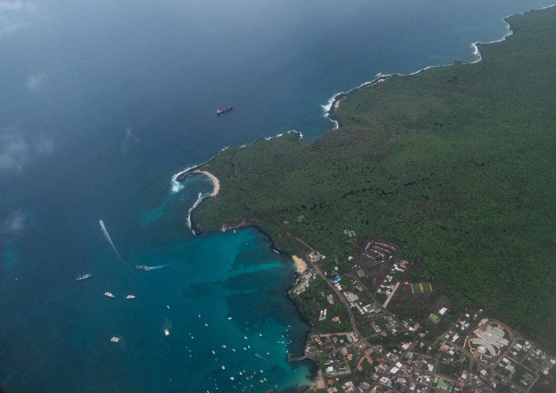 The airstrip is located on San Cristobal island.