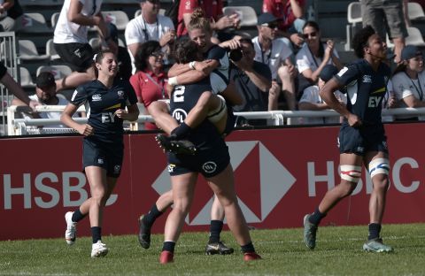 USA defeated New Zealand 26-10 to win its first ever cup title, but there was reason to be cheerful for the Black Ferns, too. They won the overall series crown with 110 points -- 10 clear of the USA. 