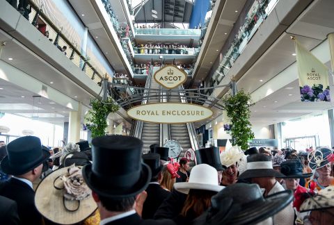 The Royal Enclosure is the high-society place to be seen at Ascot. 