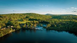 An aerial view of Camp IHC in Pennsylvania.