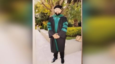 Pacheco walked in his graduation Saturday before he vanished, his family says. 