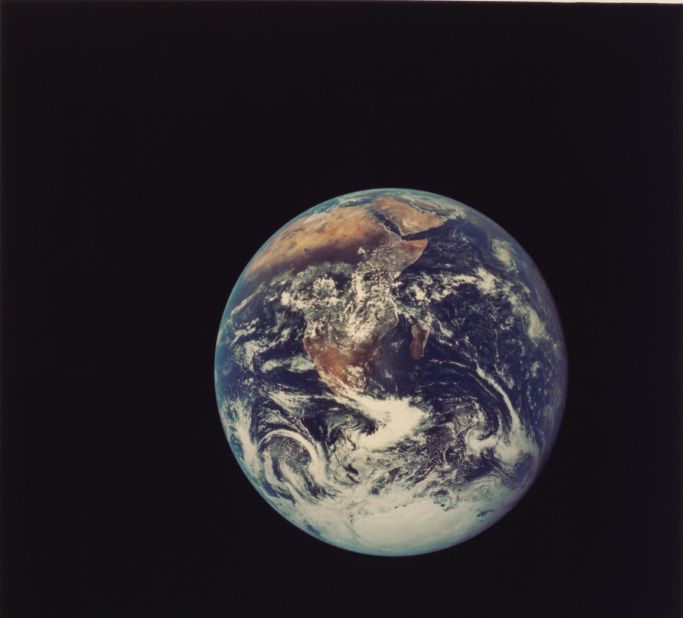 Harrison Schmitt, American geologist and the most recent living person to have walked on the moon, took this stunning image of Earth from the lunar surface.
