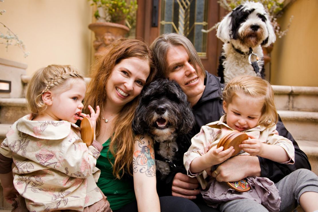 Pawscout founder Andrea Chavez with her family.