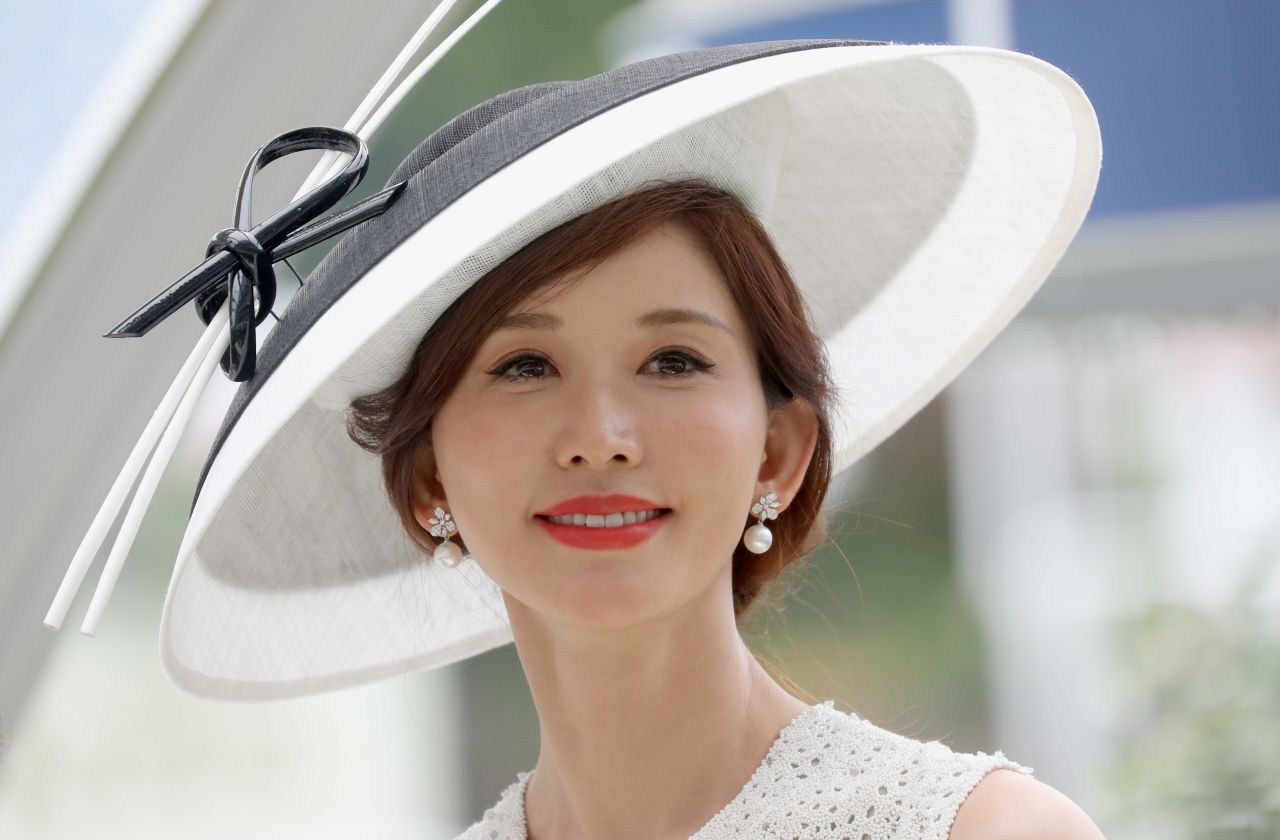 Taiwanese model, actress and singer Lin Chi-ling is one of a host of celebrities at Royal Ascot Wednesday.