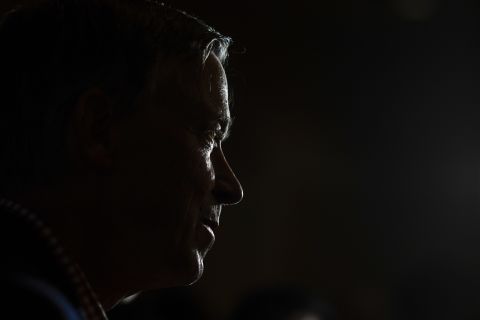 With his governorship drawing to a close, term-limited Hickenlooper speaks to the media on Election Day in 2018.