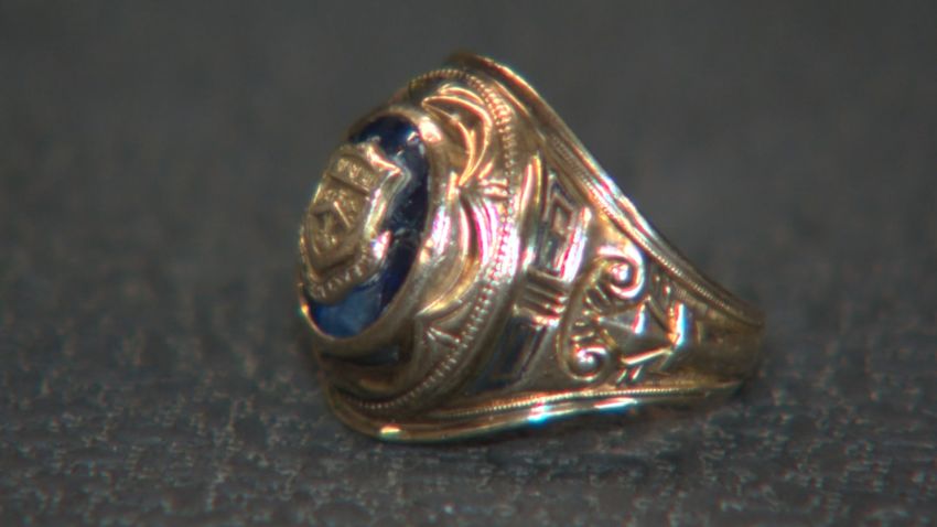Luke Berube found this ring in a pond near Boston and returned it to its rightful owner after 60 years.