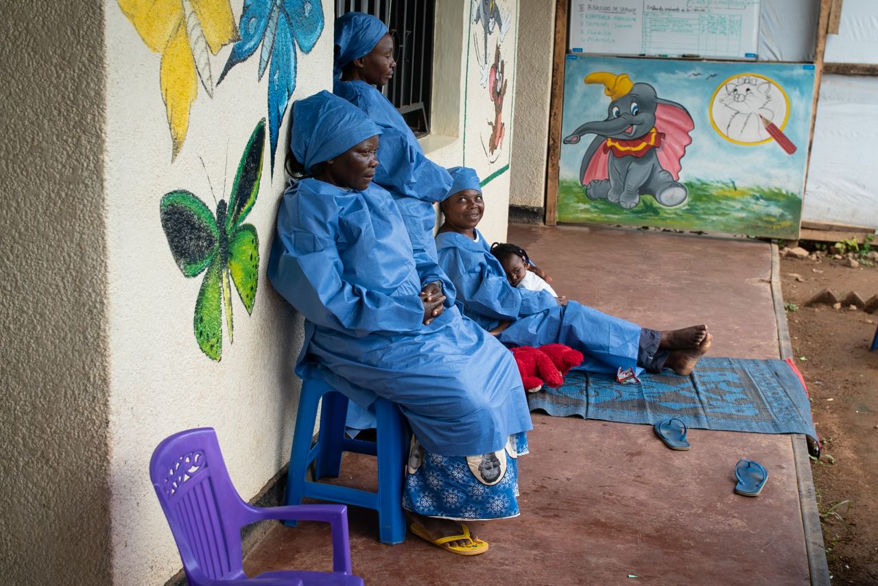 Ebola survivors at a nursery in Beni, Eastern DRC. Many are stigmatized in their communities but play a critical roll in taking care of young children whose parents are sick.