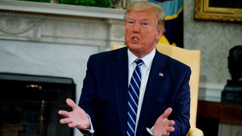 President Donald Trump in the Oval Office on June 20.