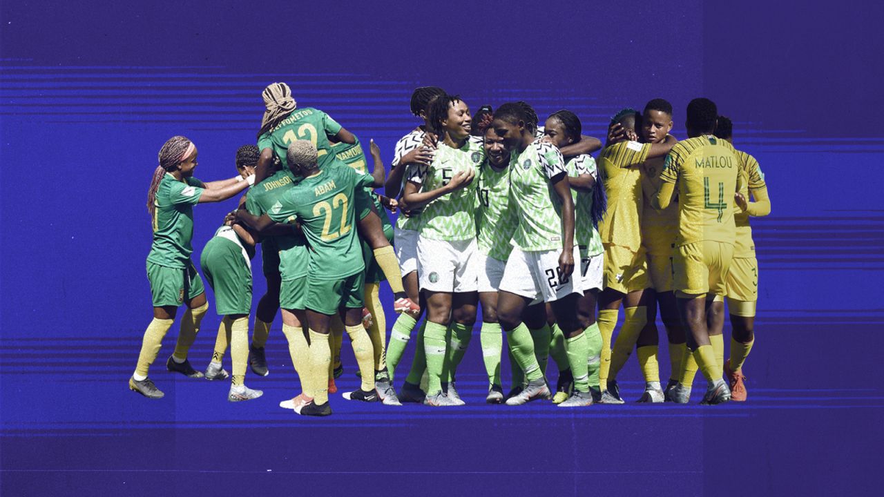 The African teams represented at the 2019 FIFA Women's World Cup in France. 