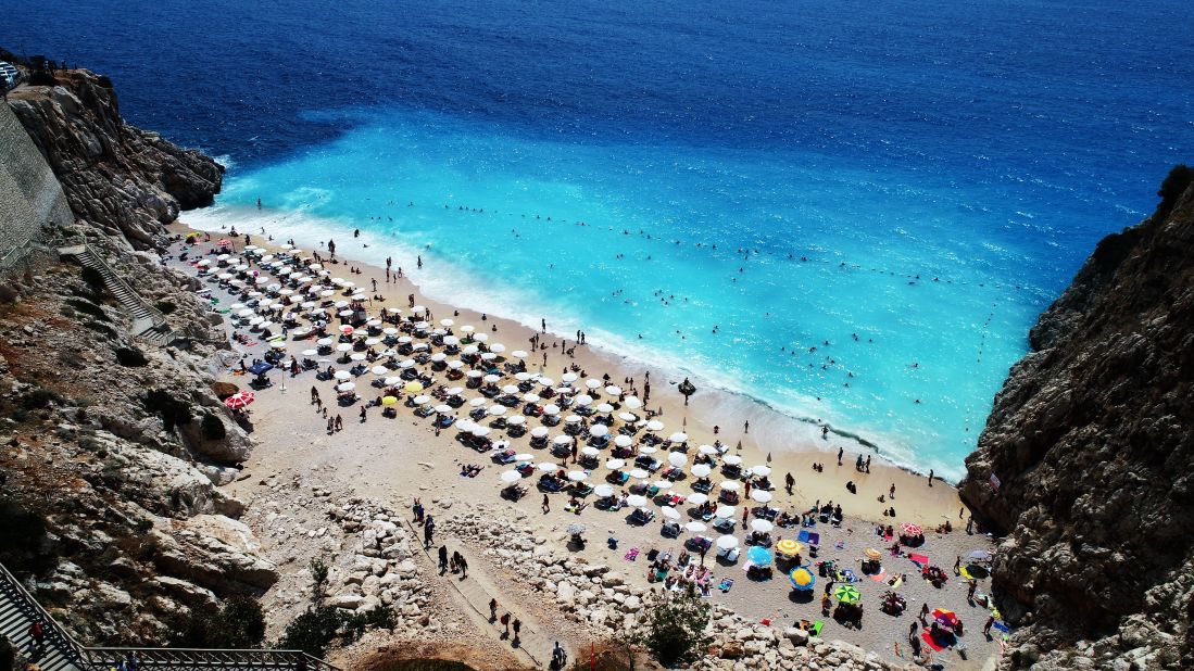 <strong>Aerial view:</strong> The turquoise waters of Turkey's coast are especially illustrious from up high.  