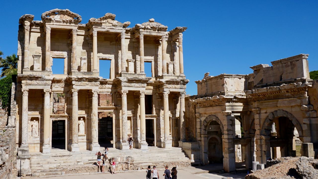 <strong>Ruins: </strong>The Library of Celsus in Ephesus, about 100 miles north of Bodrum, is worth a visit.