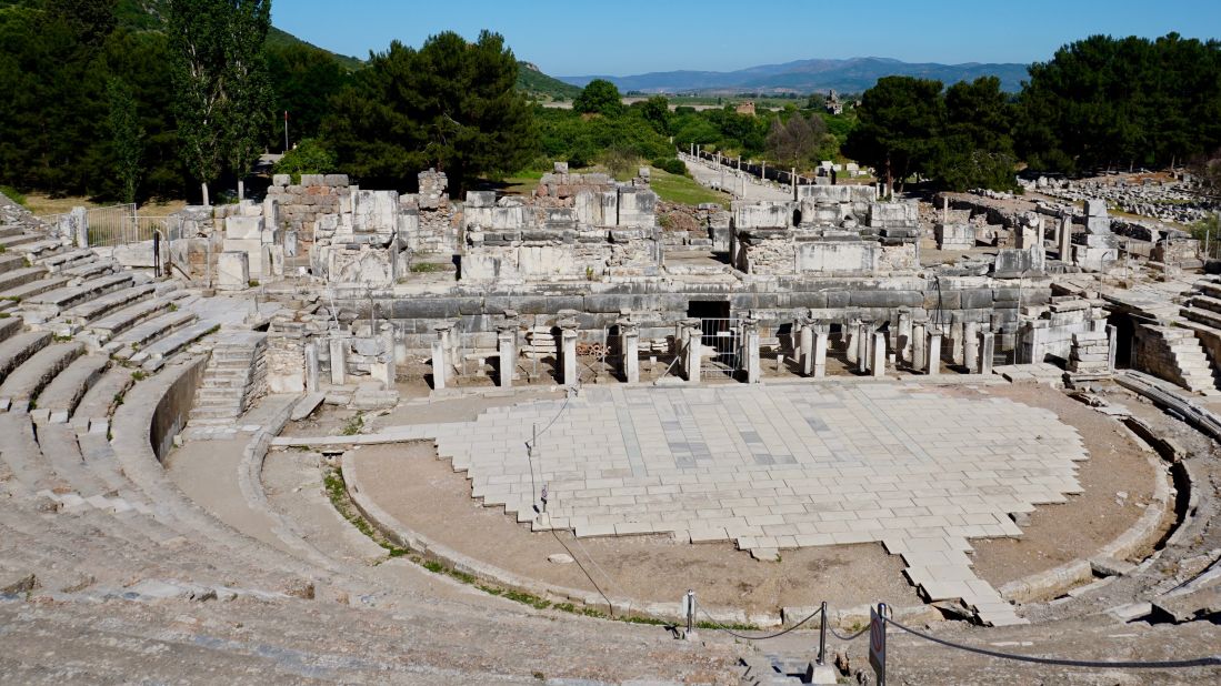 <strong>The Great Theater: </strong>Also in Ephesus is this site, often referred to as the amphitheater. 