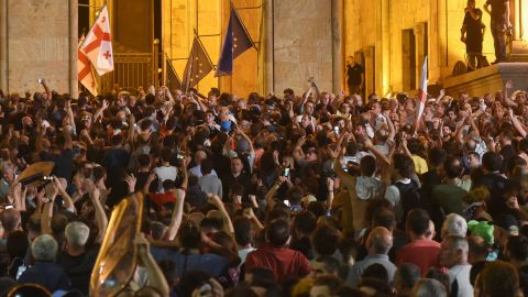 The Kremlin described the protests as a 'Russophobic provocation.'