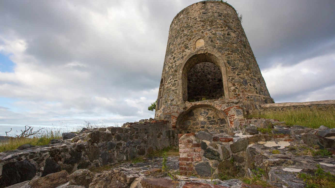<strong>US Virgin Islands:</strong> A ruined sugar mill on the 18th century Annaberg Plantation recalls the era when enslaved Africans were brought to Caribbean islands to work in the cane fields. 