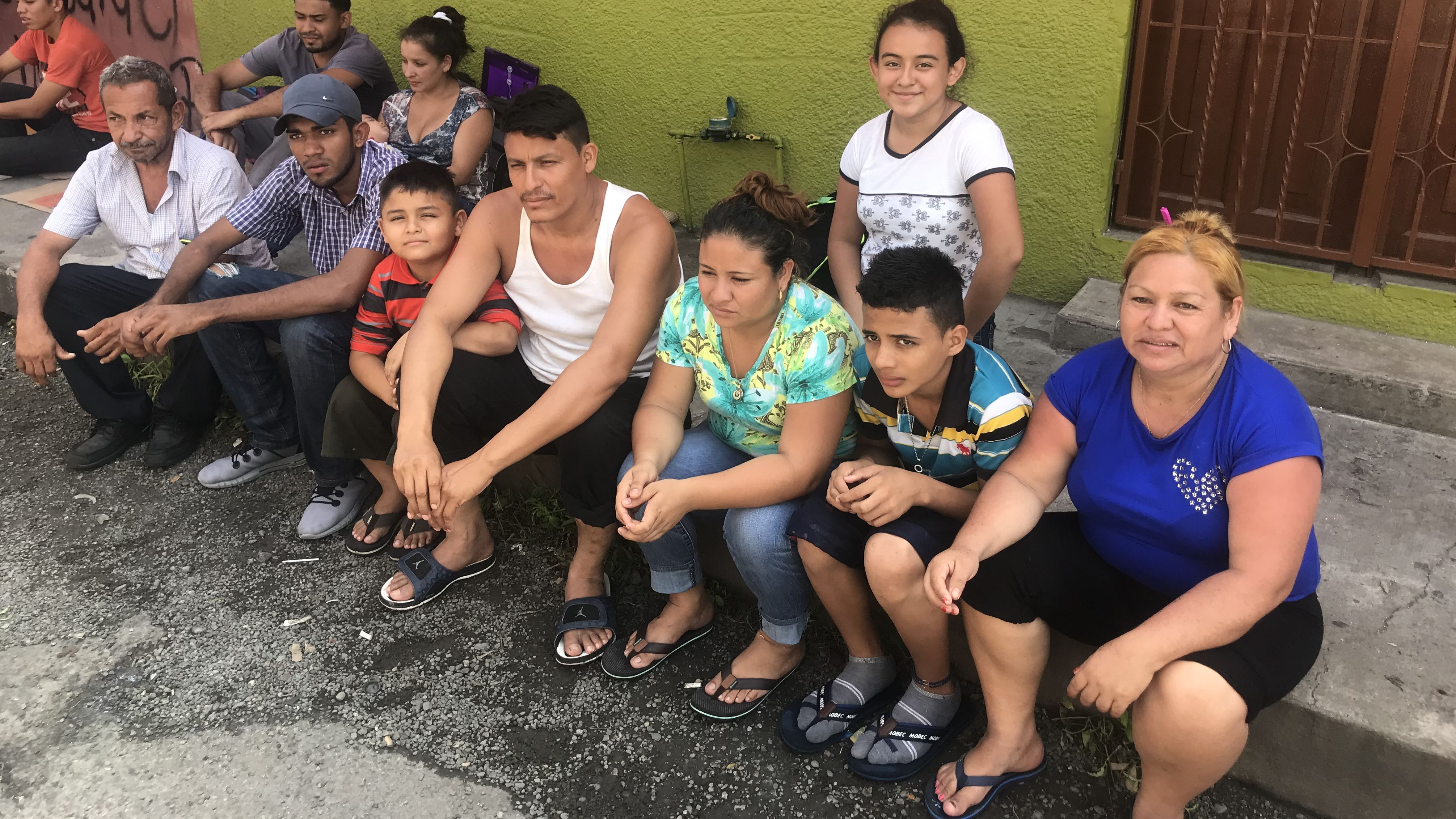 The González Trejo family in Mexico. Matriarch Juana Isabel is in the blue shirt.