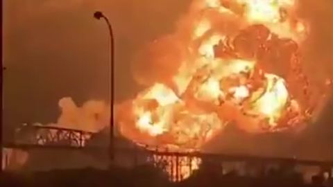 Social media recorded a massive fireball from the Philadelphia oil refinery early Friday.