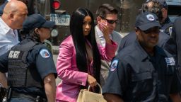 Cardi B arrives at court for the first day of her trial addressing a misdemeanor assault charge at Queens Criminal Court on May 31, 2019 in New York City. (Photo by David Dee Delgado/Getty Images)