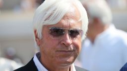 DEL MAR, CA - JULY 28:  Bob Baffert, trainer of 13th Triple Crown winner Justify, attends Justify's ceremonial parade for fans after being retired from racing at Del Mar Thoroughbred Club on July 28, 2018 in Del Mar, California. Baffert said ankle inflammation was the reason for the colt's early retirement. Justify retired undefeated.  (Photo by Mario Tama/Getty Images)