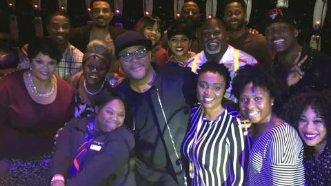 Shantell Pooser poses with Tyler Perry, whom she refers to as "Uncle Tyler."