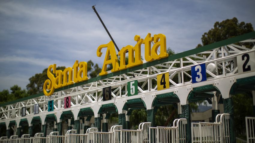 ARCADIA, CA - JUNE 11: Starting gates are seen at Santa Anita Park race horse track on June 11, 2019 in Arcadia, California. A second race horse in two days has died at the track, bringing the total horse fatalities to 29 since the racing season began in December. More than 60 horses have reportedly perished at the track since the start of 2018. The California Horse Racing Board asked the park to shut down for the rest of the season but Santa Anita officials say they will disregard the request.(Photo by David McNew/Getty Images)