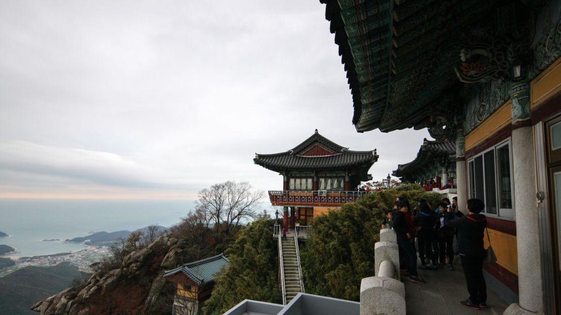 Boriam Hermitage Temple is known for its rugged landscape.