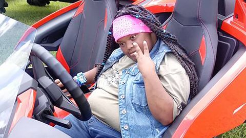 Beyond her bucket list request, Pooser not only rode a motorcycle but was inducted into a bikers club.