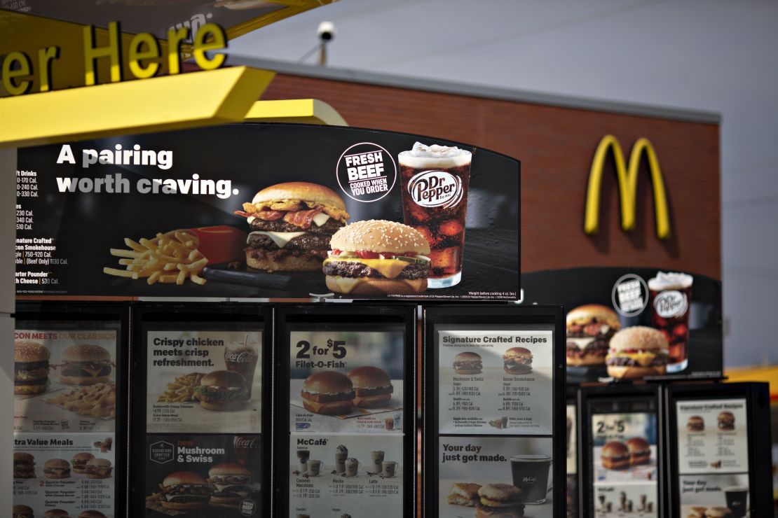 The fresh beef quarter-pound burgers have helped boost McDonald's sales. 